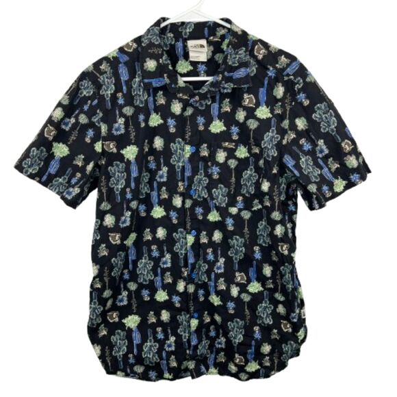 The North Face Men's 100% Cotton Bay trail Button Down Shirt Size L - Picture 1 of 7